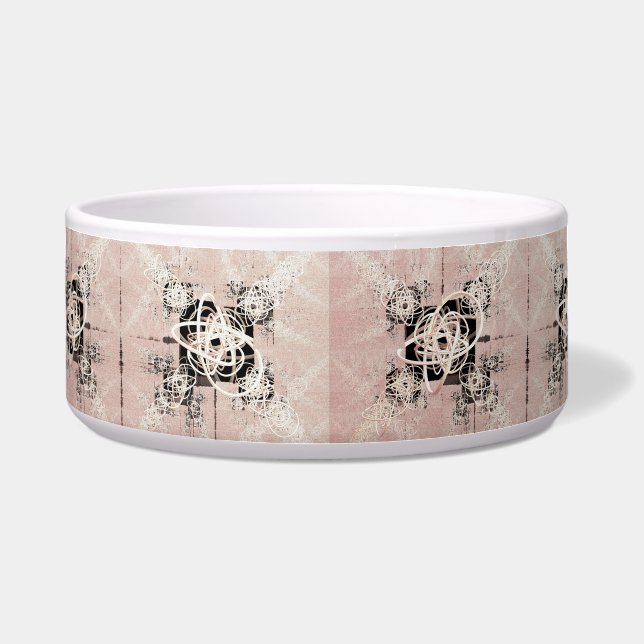 Denkende Pastel Twists Pet Kom (Voorkant)