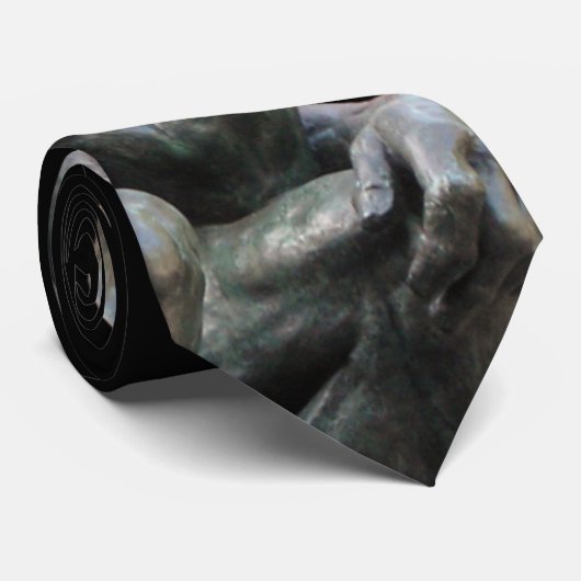 Denker Standbeeld Stropdas (Opgerold)