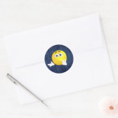 Denking Emoji Ronde Sticker (Envelop)