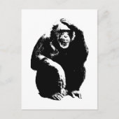 Denking Monkey Briefkaart (Voorkant)