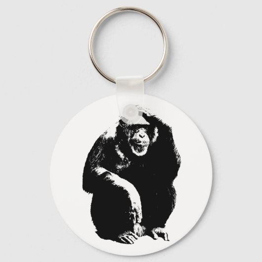 Denking Monkey Sleutelhanger (Voorkant)