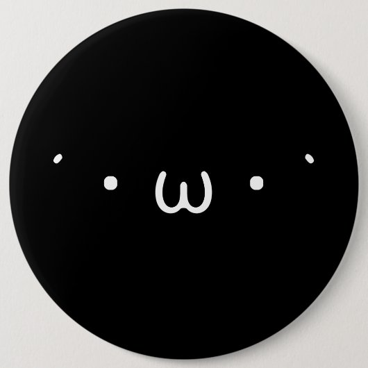 "Denko" (ZWART) Ronde Button 6,0 Cm (Voorkant)