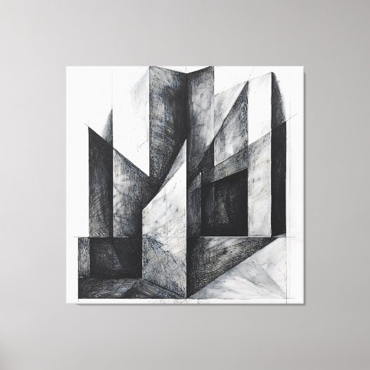 Denkstructuren Canvas Afdruk (Voorkant)