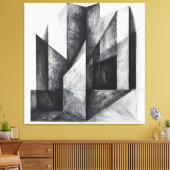 Denkstructuren Canvas Afdruk (Insitu (Woonkamer))