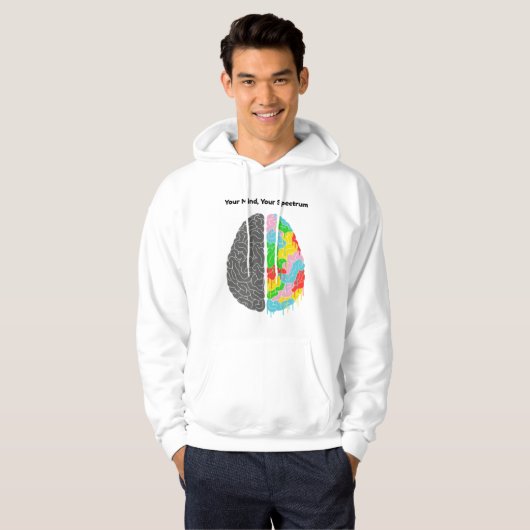 denkvermogen hoodie (Voorkant volledig)
