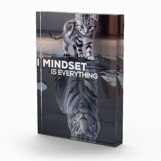 denkwijze is alles poster fotoblokken (Rechts)