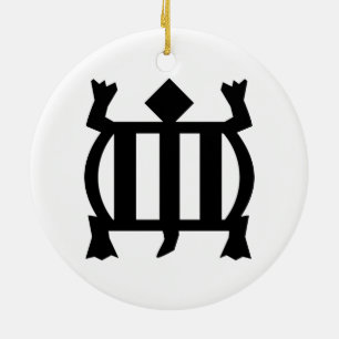 Denkyem   Symbool voor aanpassingsvermogen en slag Keramisch Ornament