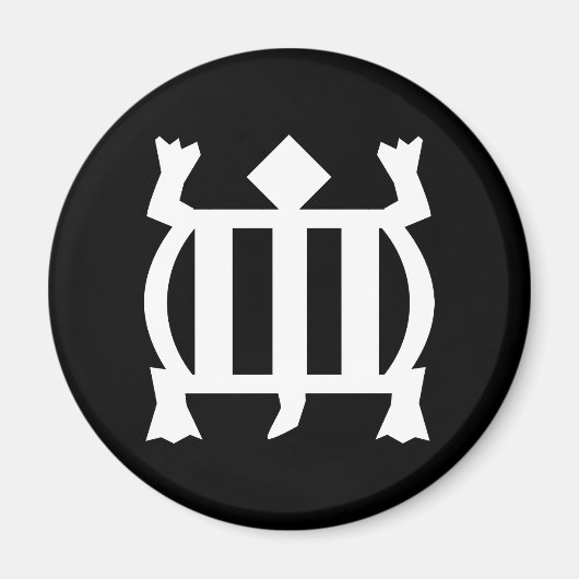 Denkyem | Symbool voor aanpassingsvermogen en slag Magneet (Voorkant)