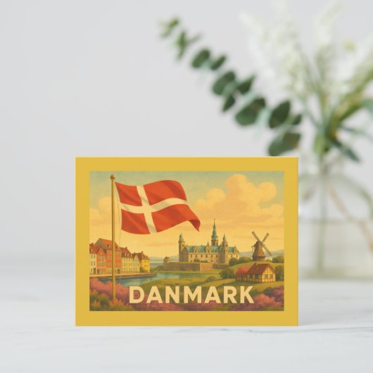 Denmark Castle Windmill Briefkaart (Staand voorkant)