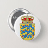 denmark coat of arms ronde button 5,7 cm (Voorkant /achterkant)