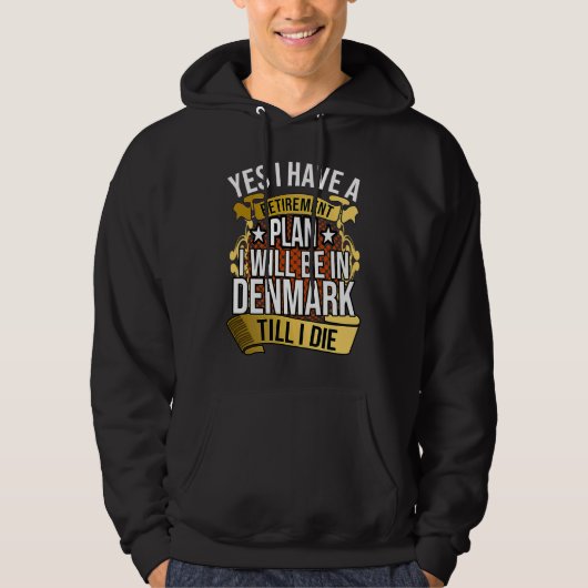 Denmark Denmark Copenhagen Denmark Danmark Hoodie (Voorkant)