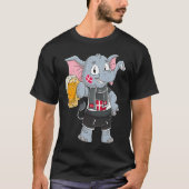 Denmark fan elephant t-shirt (Voorkant)