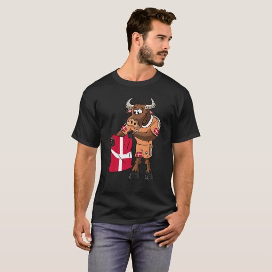 Denmark Fan Taurus T-shirt (Voorkant volledig)