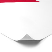 Denmark Flag Heart Poster (Hoek)