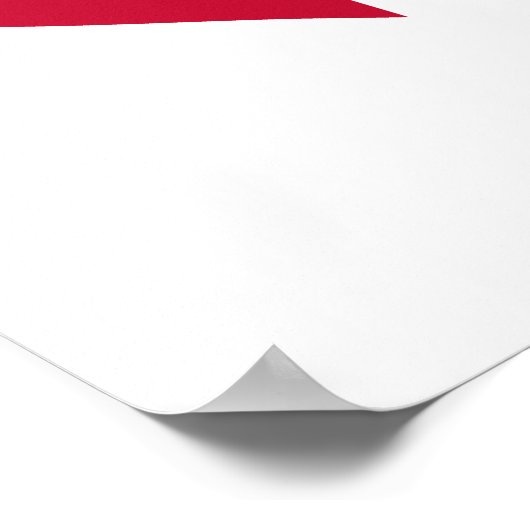 Denmark Flag Heart Poster (Hoek)