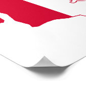 Denmark Flag Map Poster (Hoek)