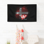 Denmark flag spandoek (Insitu)
