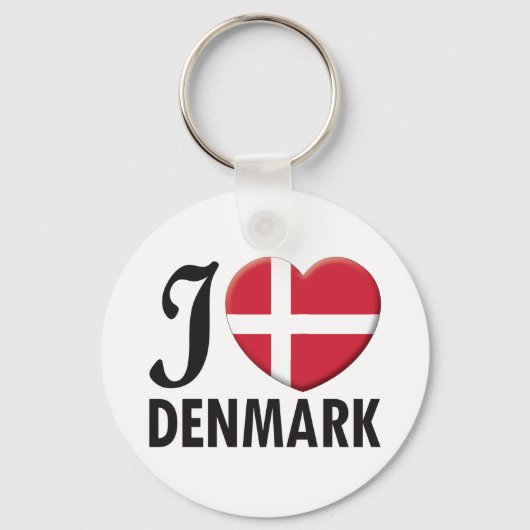Denmark Love Sleutelhanger (Voorkant)