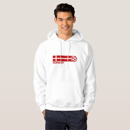 denmark Soccer Hoodie (Voorkant volledig)