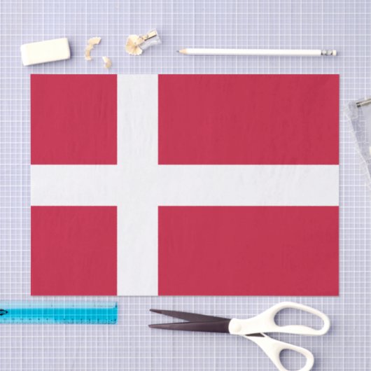 Denmark tissue paper, Danish Flag tissue paper Tissuepapier (Craft)