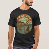 Denmark Travel Vintage T-shirt (Voorkant)