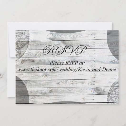 Denne Adkinson Kevin Williams Invite Kaart (Achterkant)