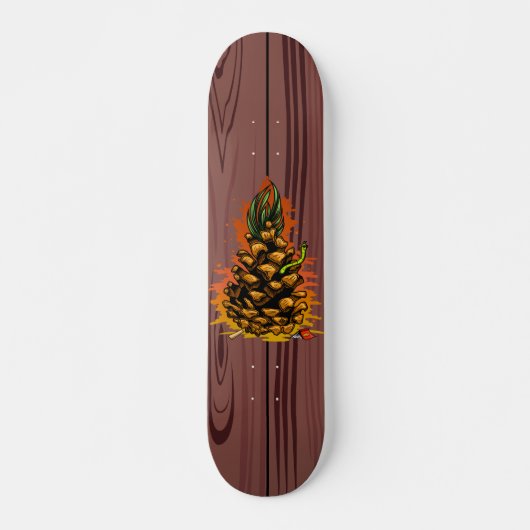 denneappel persoonlijk skateboard (Voorkant)