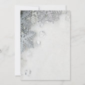 Denneappels, Sneeuwvlokken Bewaar de Datum Save The Date (Achterkant)