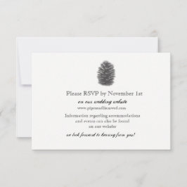 Dennehulst Huwelijksreceptiekaart RSVP Kaartje