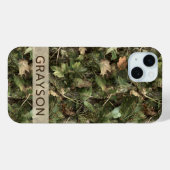 Dennen en Bladeren Gepersonaliseerde Camouflage Case-Mate iPhone Case (Achterkant (horizontaal))
