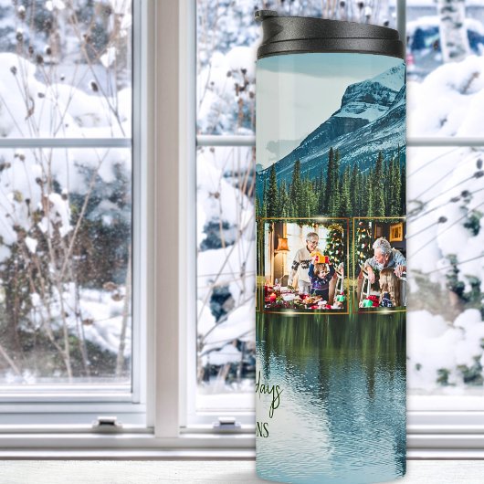 dennen en meer 5 foto kerst thermische tumbler thermosbeker