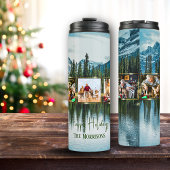 dennen en meer 5 foto kerst thermische tumbler thermosbeker