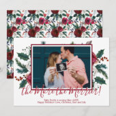 Dennen Foto Kerst Zwangerschapsaankondiging Kaarte Kaart (Voorkant / Achterkant)