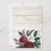 Dennen Foto Kerst Zwangerschapsaankondiging Kaarte Kaart (Achterkant)