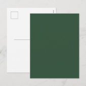 Dennen Groen Feestdagenkaart (Voorkant / Achterkant)