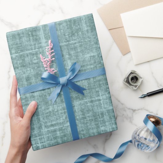 Dennen Groen Linnen Cadeaupapier (Geschenken)