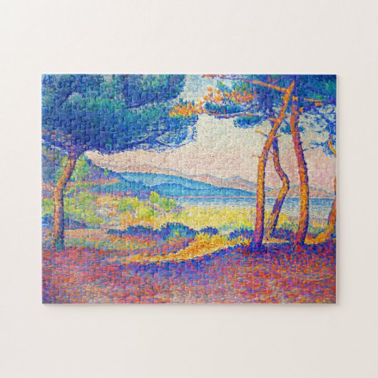 dennen langs de kust (1896) schilderij legpuzzel (Horizontaal)