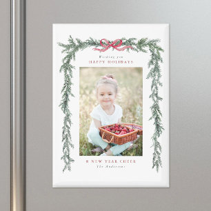 Dennen Tak Frame Foto Kerst Vakantie Magneet