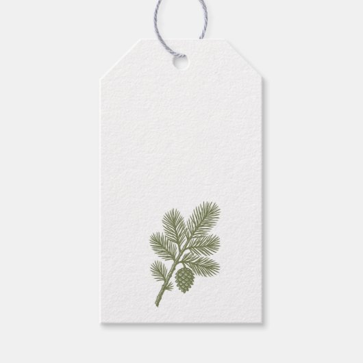 Dennen Tak Label Cadeaulabel (Voorkant)