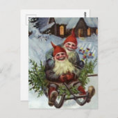 “Dennen takken verzamelen” van Jenny Nystrom Briefkaart (Voorkant / Achterkant)