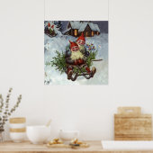 “Dennen takken verzamelen” van Jenny Nystrom Poster (Keuken)