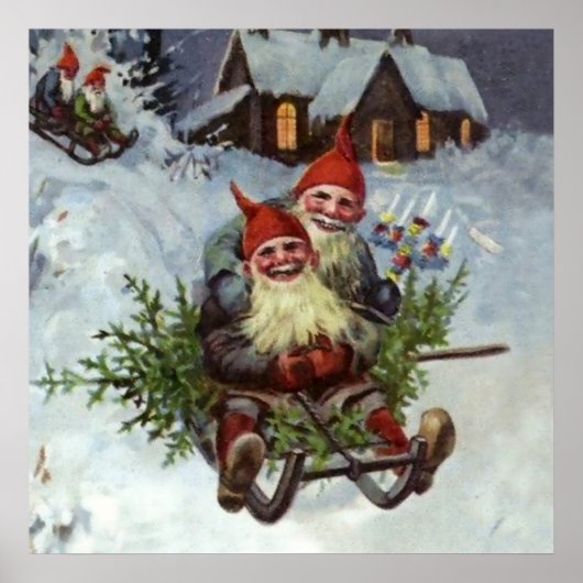 “Dennen takken verzamelen” van Jenny Nystrom Poster (Voorkant)