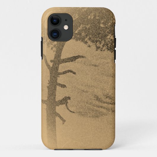 dennenaaltje silhouet Case-Mate iPhone case (Achterkant)