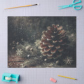 Dennenappel Festieve Winter Kunst Tissuepapier (Craft)