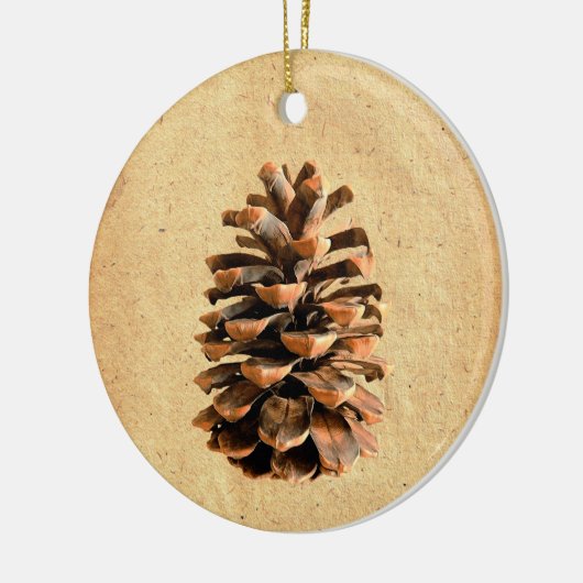 Dennenappel Keramisch Ornament (Links)