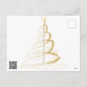 Dennenappel & Snoepriet Kerstgroeten Feestdagenkaart (Achterkant)