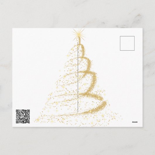 Dennenappel & Snoepriet Kerstgroeten Feestdagenkaart (Achterkant)