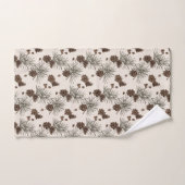 Dennenappel spar kerstboom bad handdoek (Handdoek)