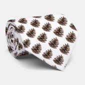 Dennenappel Stropdas (Opgerold)