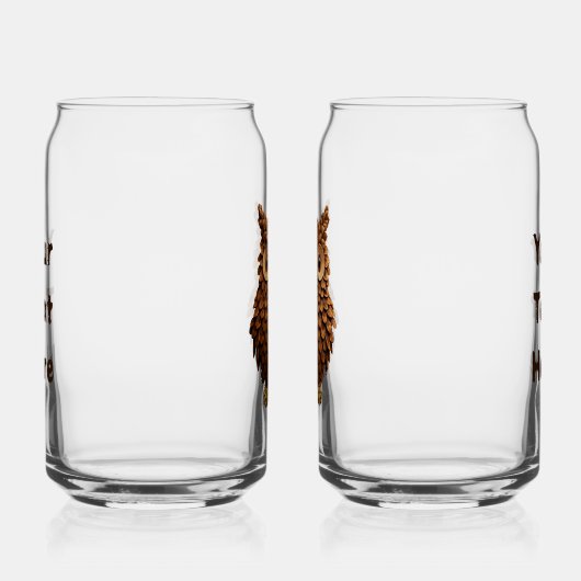 dennenappel-uil blikvorm glas (Rechts)